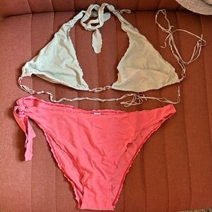 Vintage Authentic Leather Chiarugi Bikini Set